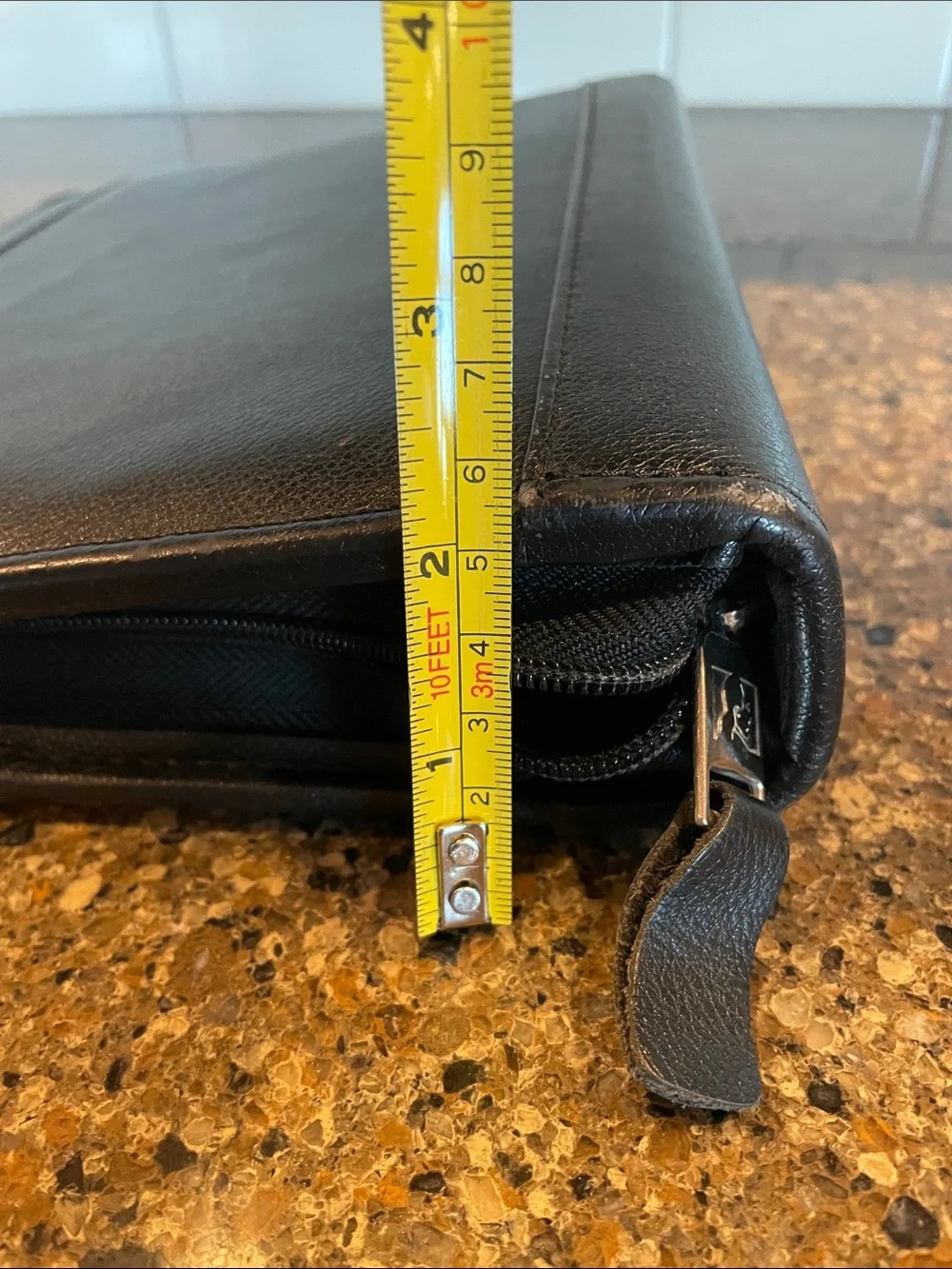Vintage Franklin Quest 7 Ring Black Leather Planner